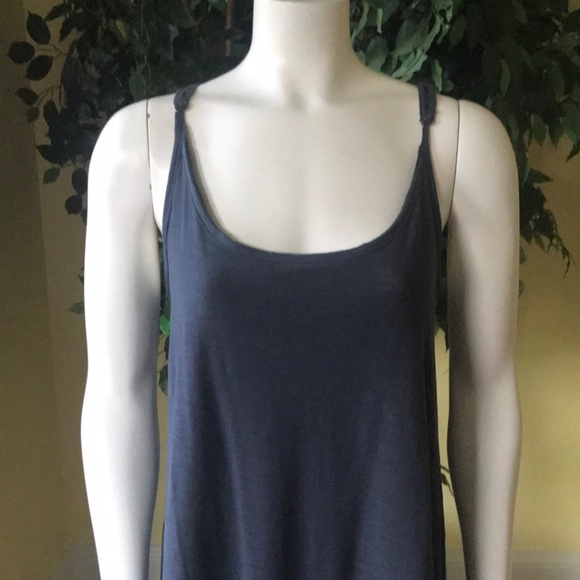 Junarose ASOS Drop Waist Cami Navy Blue Dress XL - Picture 3 of 8
